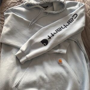 Carhartt Men's Sky Blue Hoodie